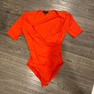 TOPSHOP one piece suit Red/Orange Size 4